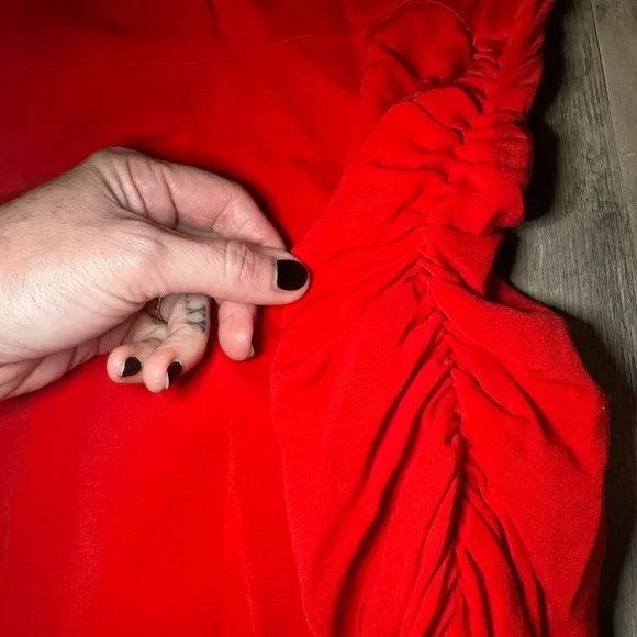 Alice + Olivia Vibrant Red Mini Dress - Picture 6 of 12